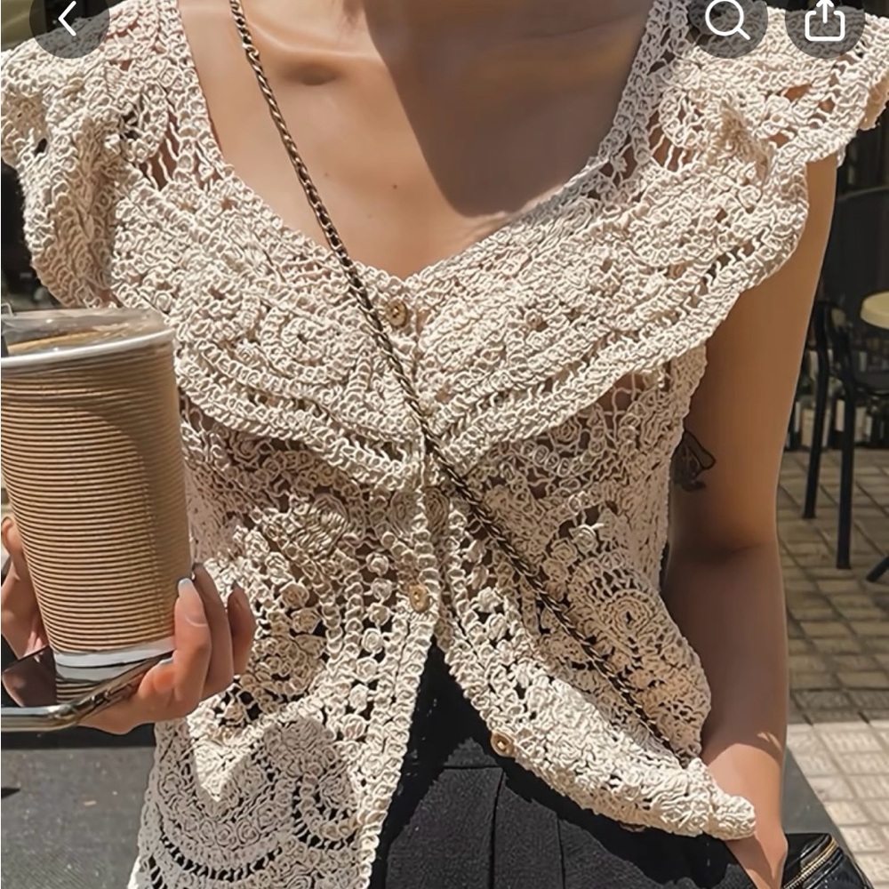 Knit Button Top